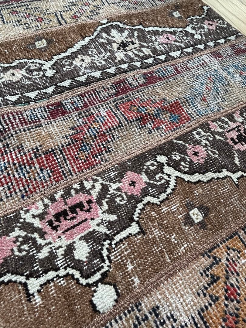 トルコヴィンテージラグ＊パッチワークウール　113×72cm