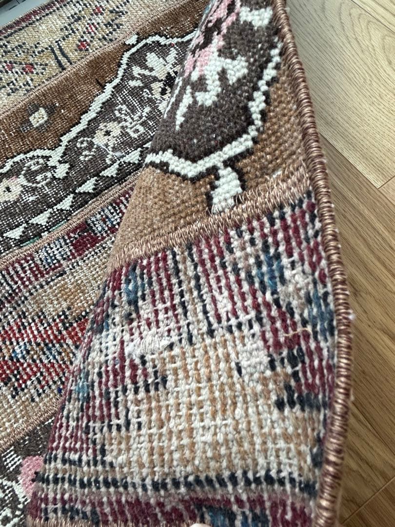 トルコヴィンテージラグ＊パッチワークウール　113×72cm