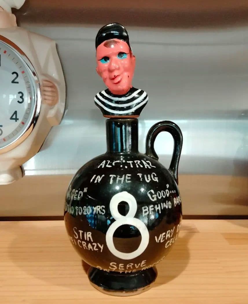 50s レア 囚人 刑務所 不良　アルカトラズ デカンタ　ビンテージ 8ボール
