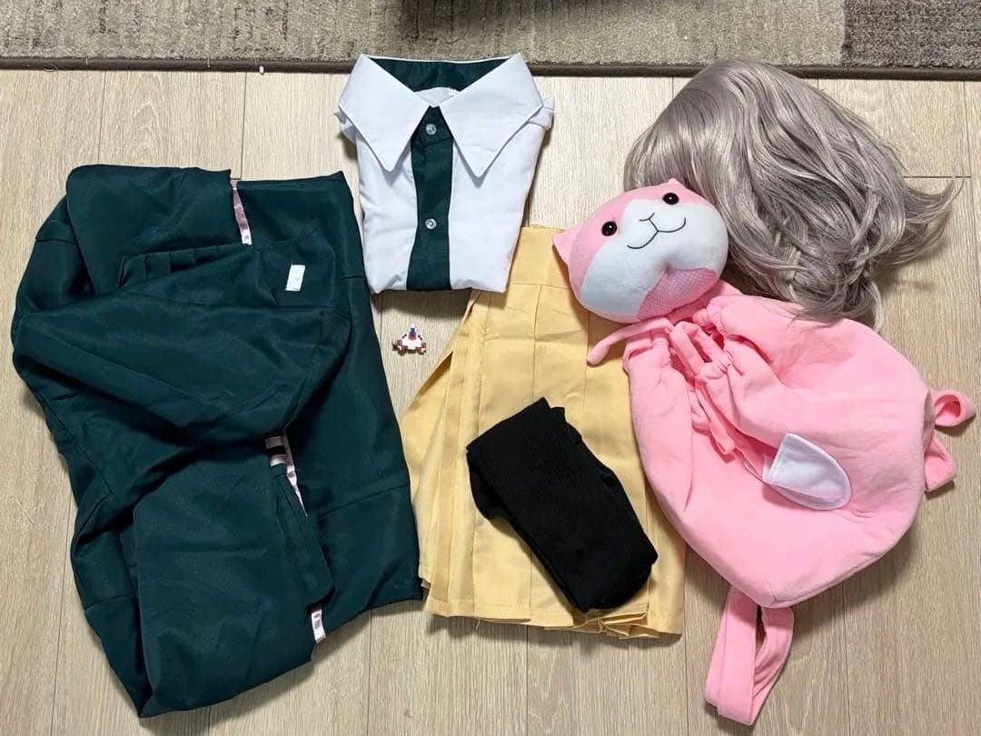 ダンガンロンパ　七海千秋　コスプレ　フルセット　ウィッグ　バニー