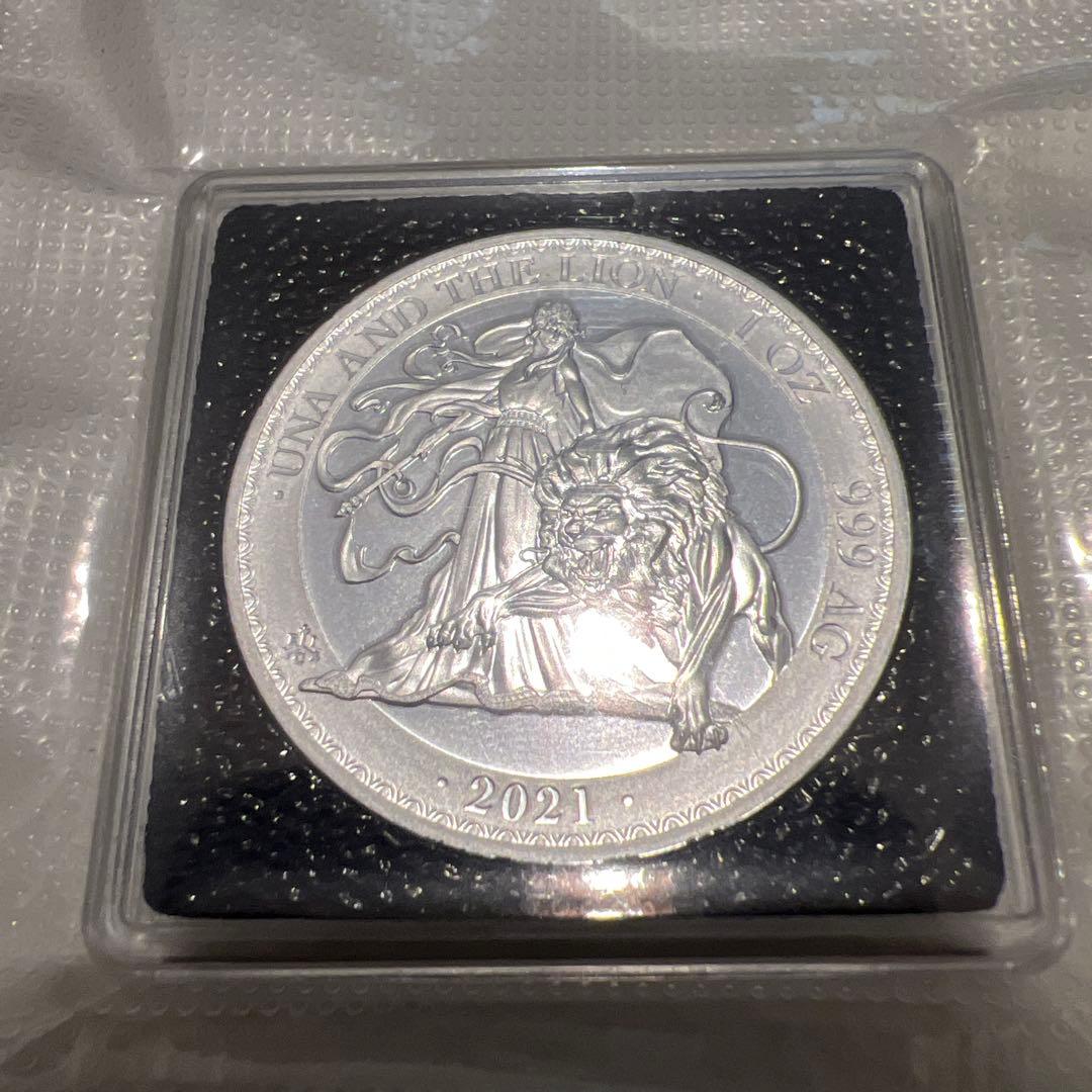 銀貨　99.9% 純銀　シルバー　ウナ　ライオン　銀貨　ブリタニア　セントヘレナ