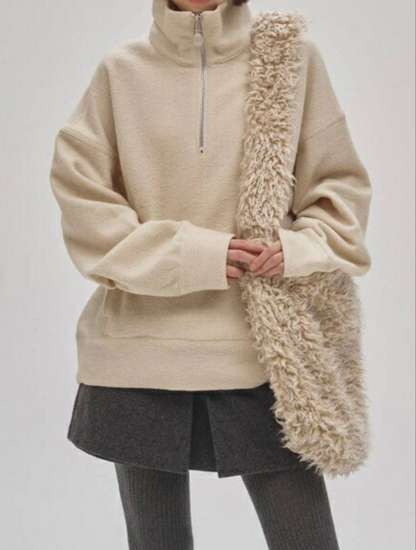 TODAYFUL ハーフジップウールプルオーバー IVR Halfzip