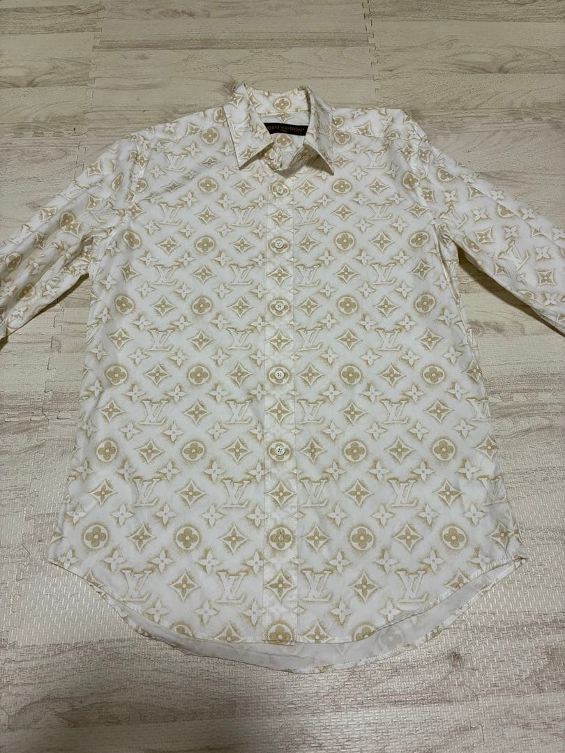 激レアLOUISVUITTON Monogram Sand L/S Shirt