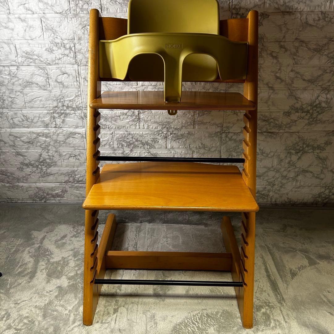 ストッケ トリップトラップ ベビーセット＆トレイ付 ナチュラル　旧モデル