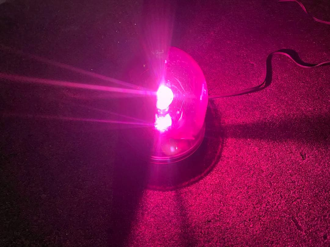 パトライト KW-12停止表示灯 紫　パトランプ　フラッシュボール　絶版　旧車