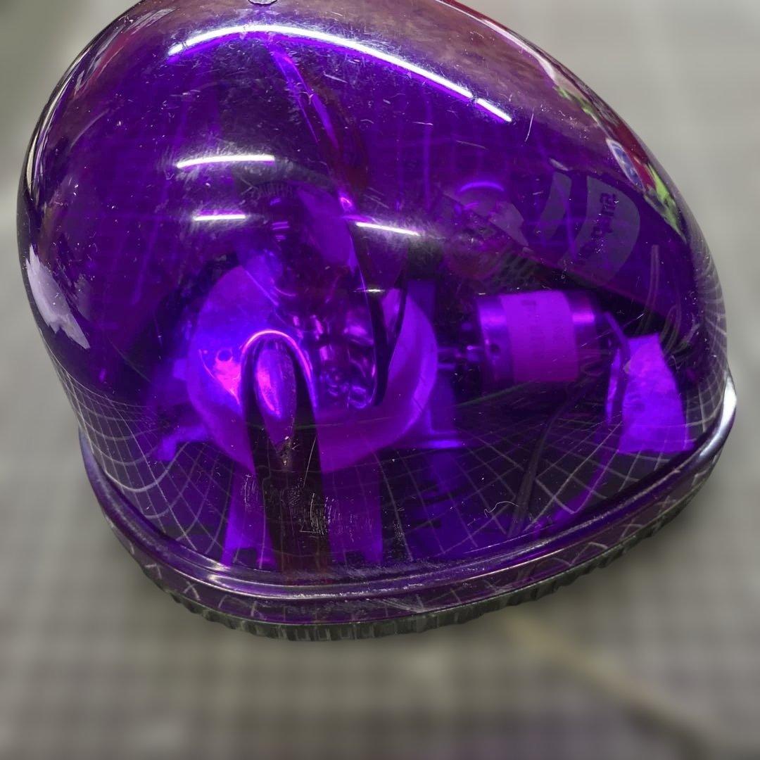 パトライト KW-12停止表示灯 紫　パトランプ　フラッシュボール　絶版　旧車