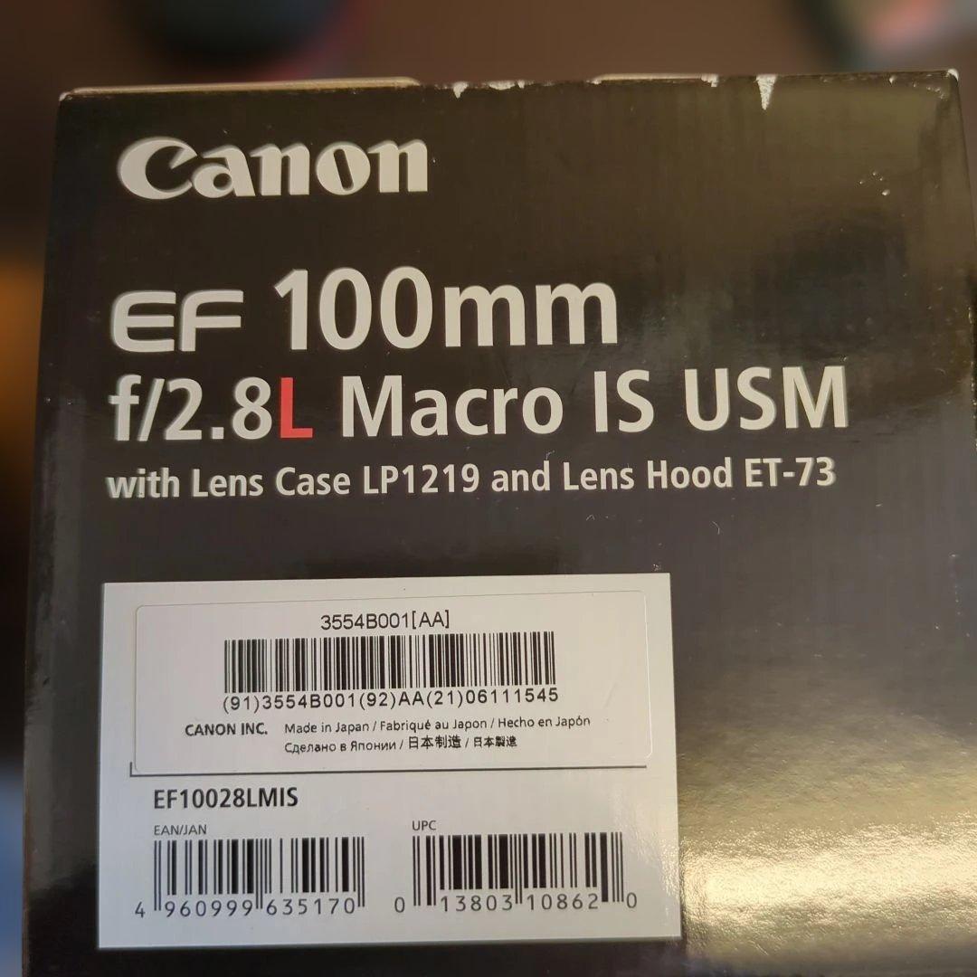 レンズ(単焦点) CANON MACRO LENS EF100mm f/2.8J IS USM