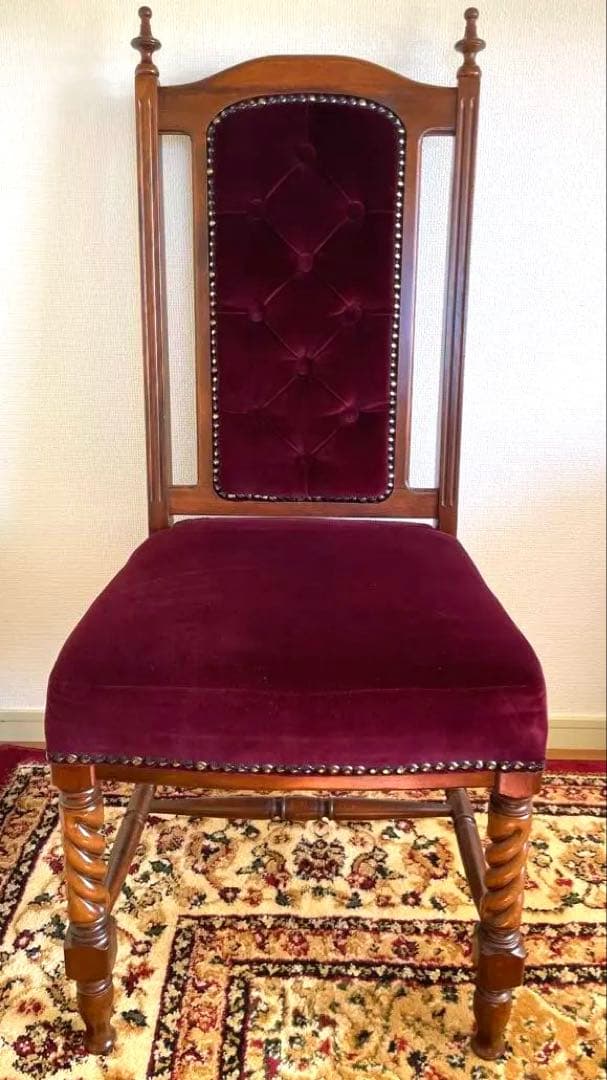 アンティーク　トルネード脚　椅子　チェア