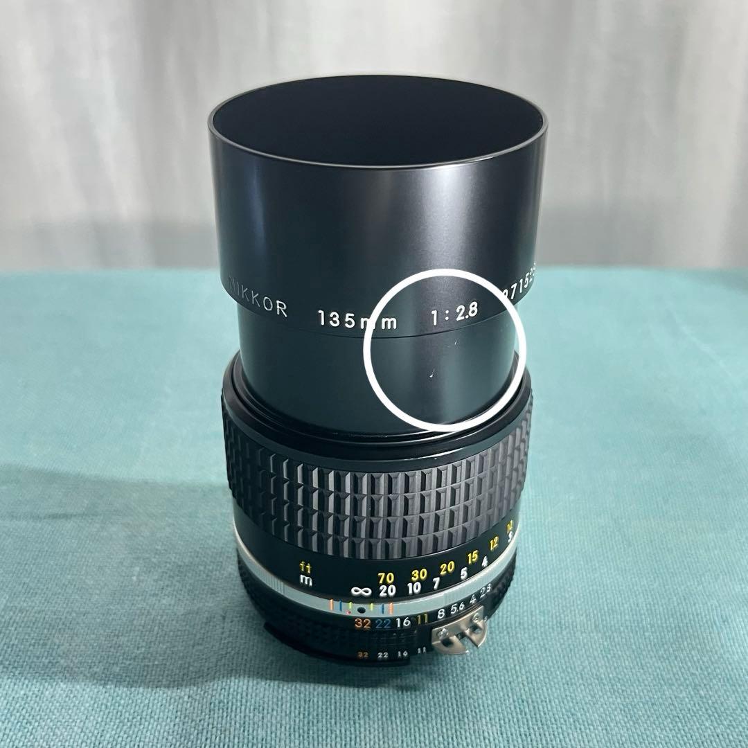【美品】ニコン Ai Nikkor 135mm F2.8S 非売レンズスタンド付