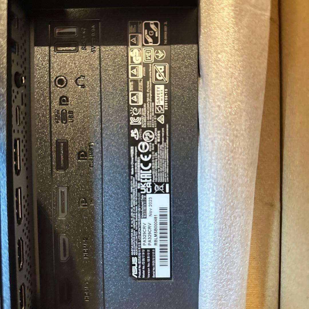 ASUS PA329CRV 32インチ モニター 本体