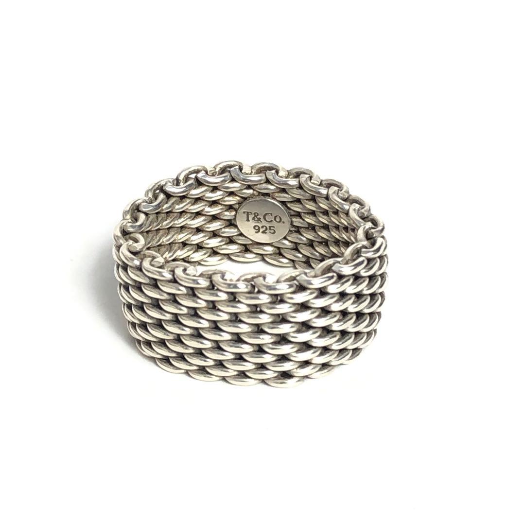 Tiffany ティファニー サマセット シルバー925 指輪 リング メッシュ