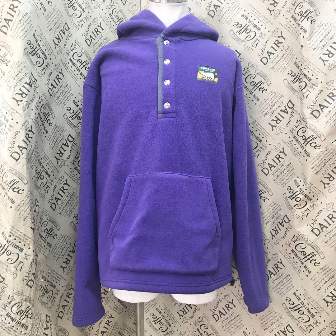 ヒューマンメイド フリース スウェット XL シロクマ フーディー S3176