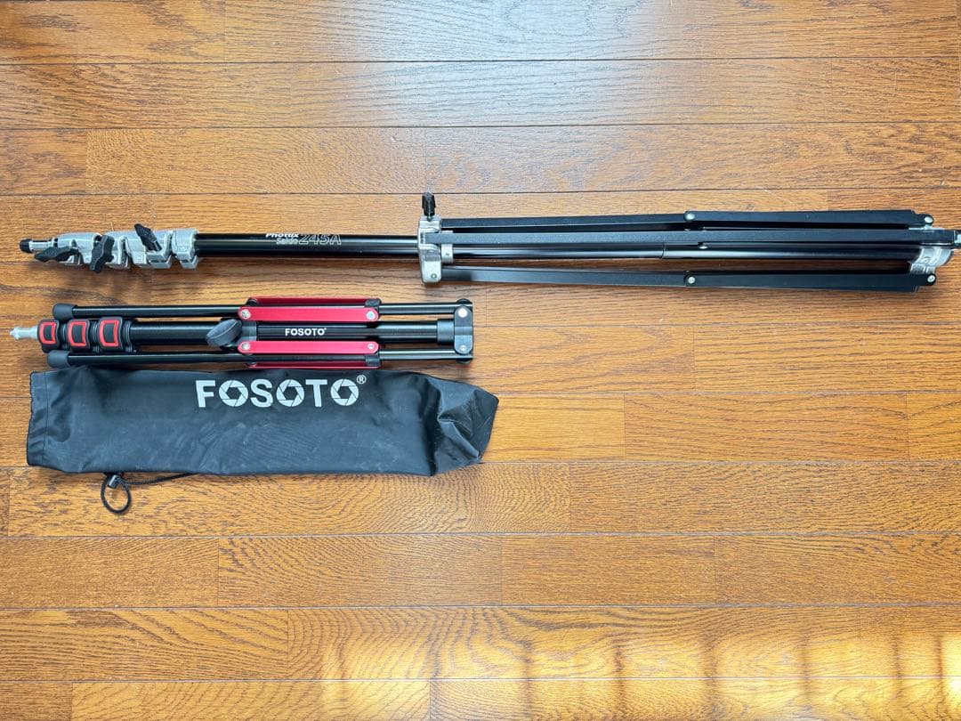 Phottix Saldo 245A&FOSOTO アルミ製三脚ライトスタンド