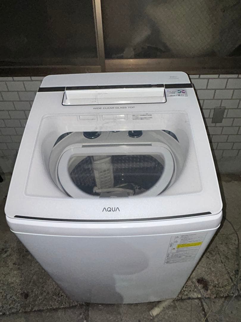 美品　AQUA 9kg 乾燥機能付き 洗濯機 縦型 2022年製