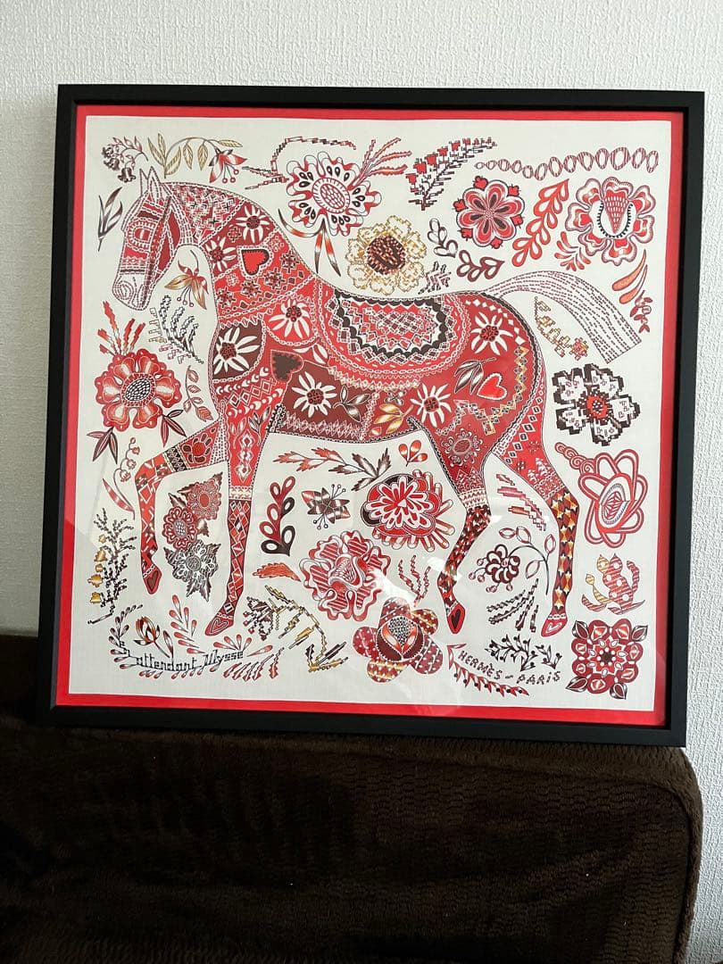 フレーム付き エルメス　額装　インテリア