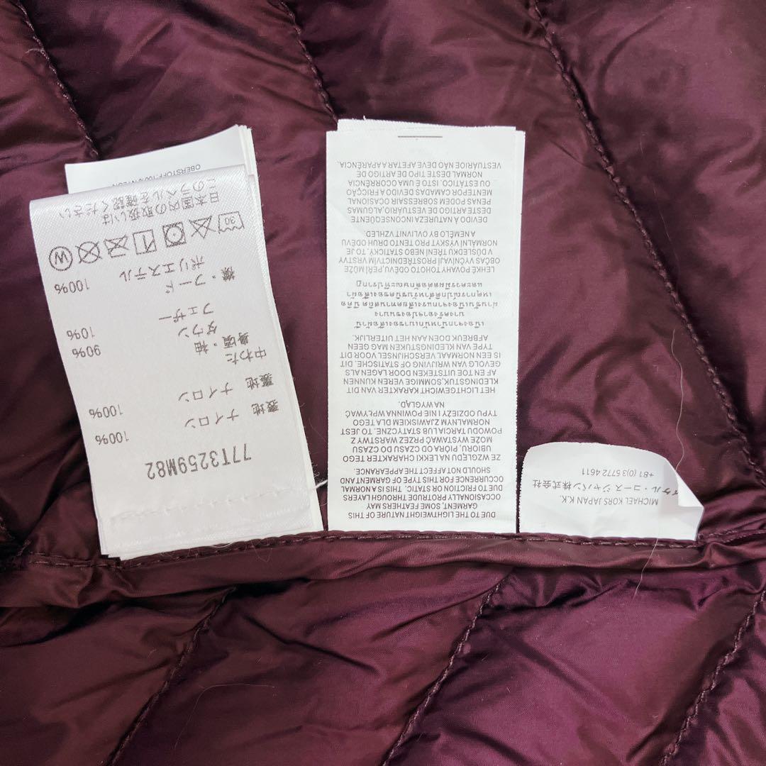 A3347【マイケルコース】✨値下げ中✨ブラック キルティング ダウンジャケット