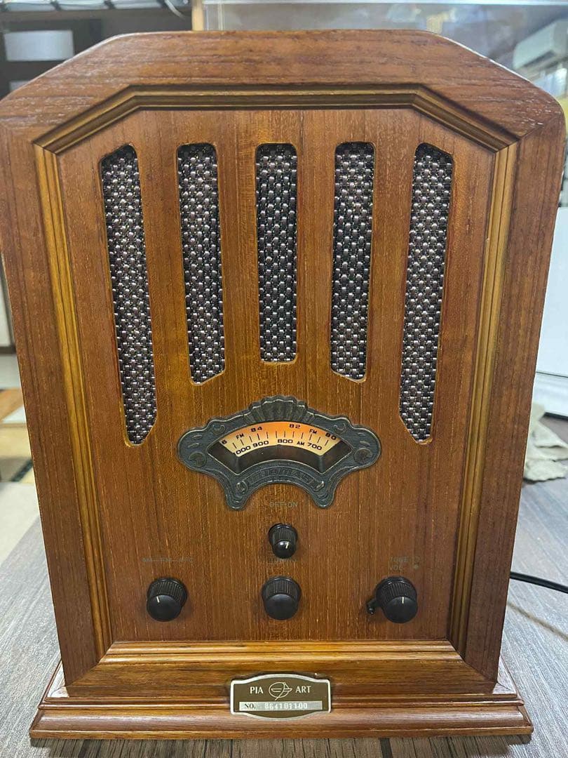 PIA ART 木製 ラジオ AM FM アンティーク