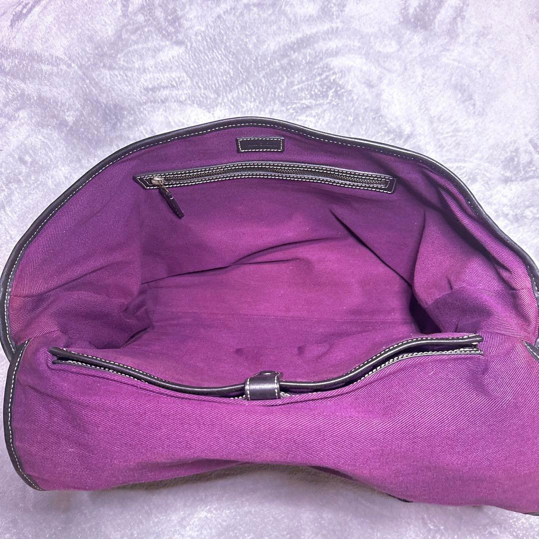 【極美品】ポールスミス メッセンジャーバッグ ガジェット 総柄 A4 PC 紫