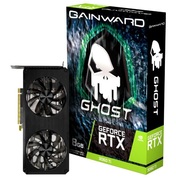 グラフィックボード・グラボ・ビデオカード Gainward GeForce RTX3060 Ti Ghost 8GB