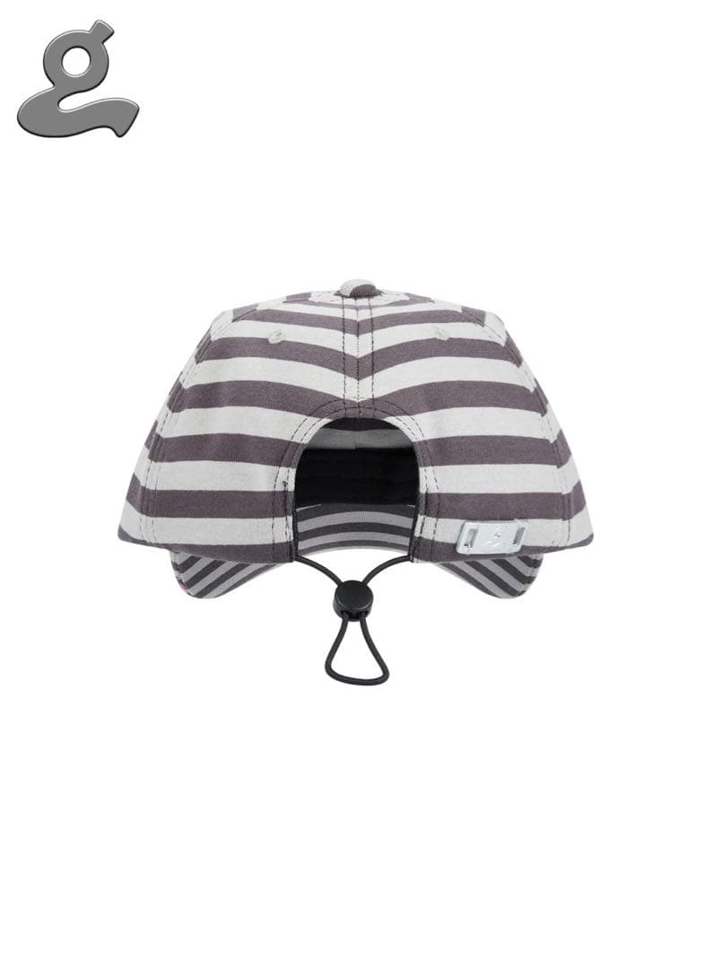 grape Printed Striped Cap ストライプキャップ