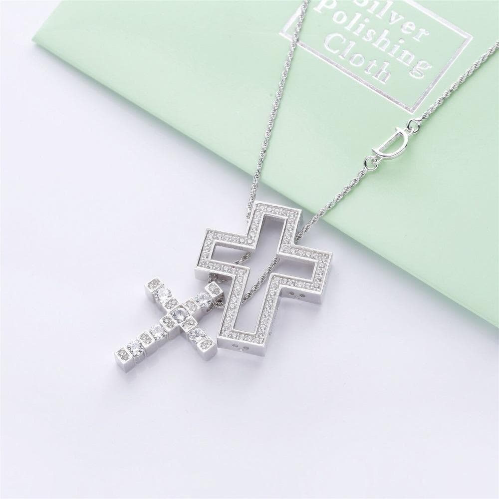 クロスネックレスシルバー 45cm※DAMIANI ダミアーニ ベルエポック風