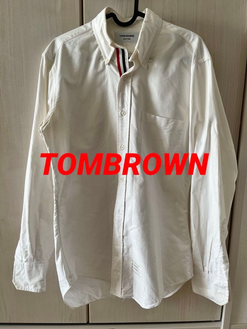 Thom Browne ホワイト ボタンダウンシャツ