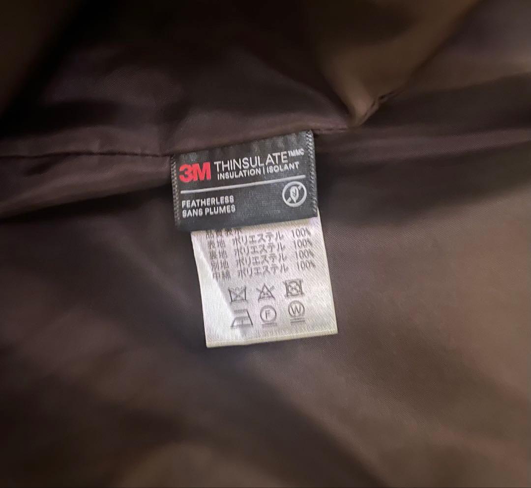 MACHATT ブラウン フリースパデットコート