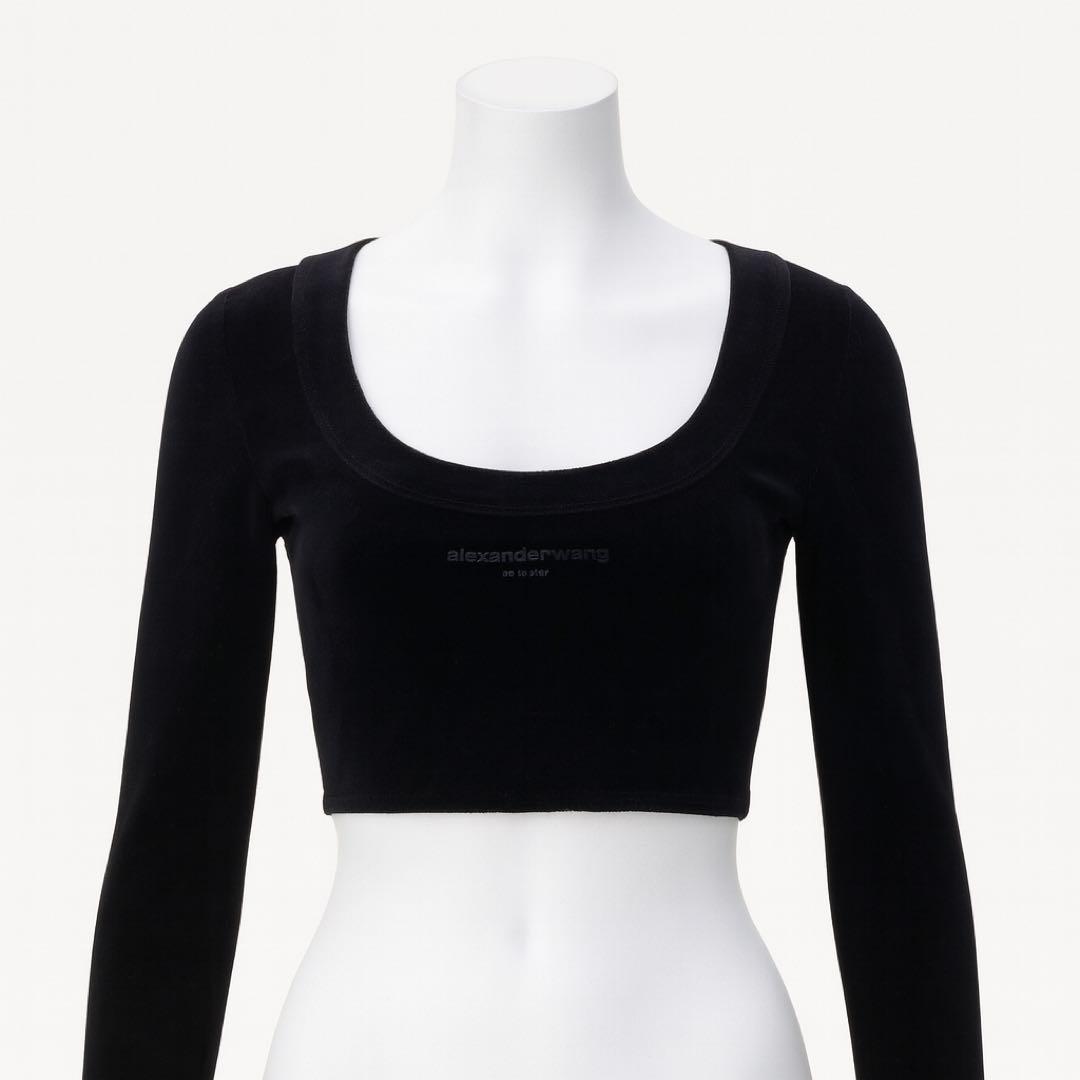 alexander Wang アレキサンダーワン ベロア　ショートトップス