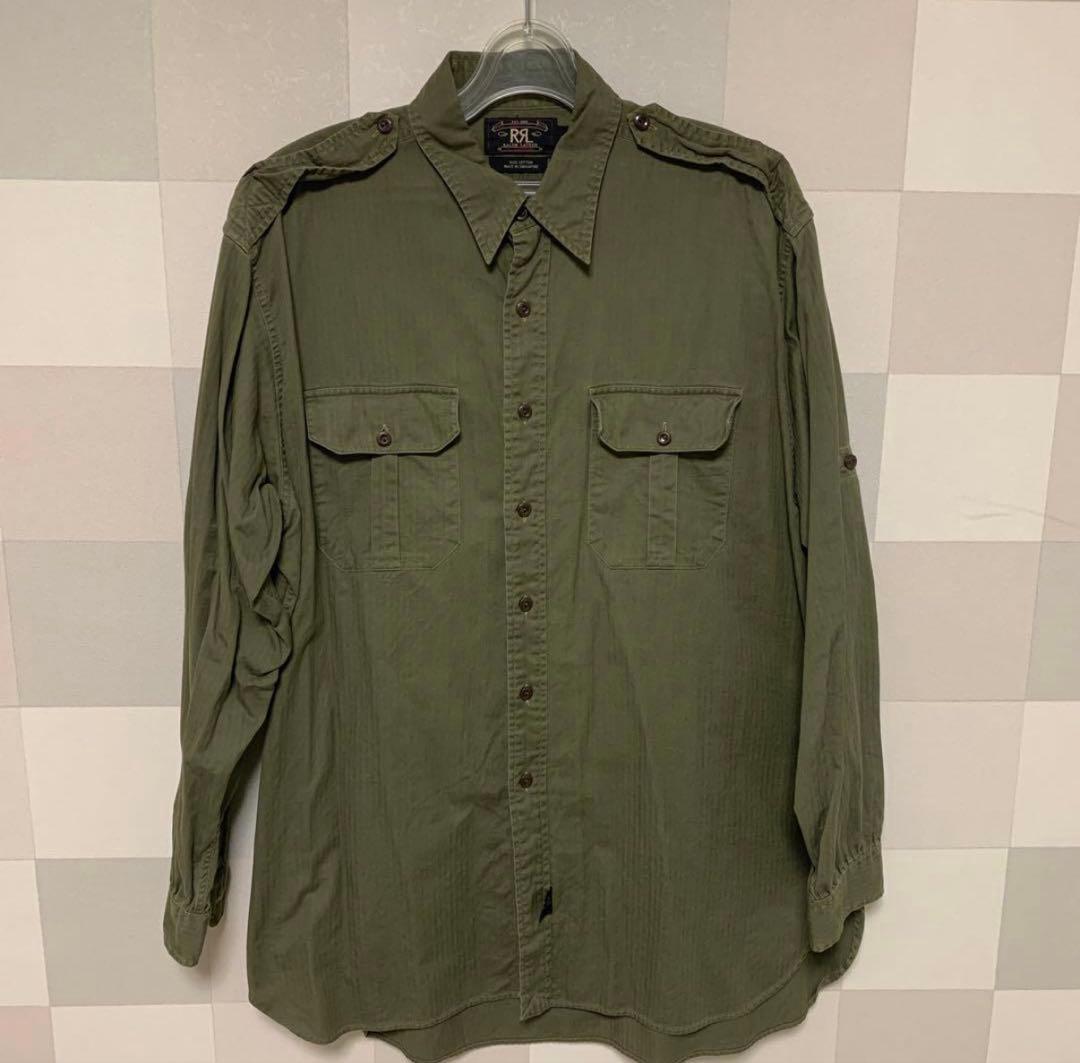 RRL ミリタリーシャツ 90s HBT 三ツ星