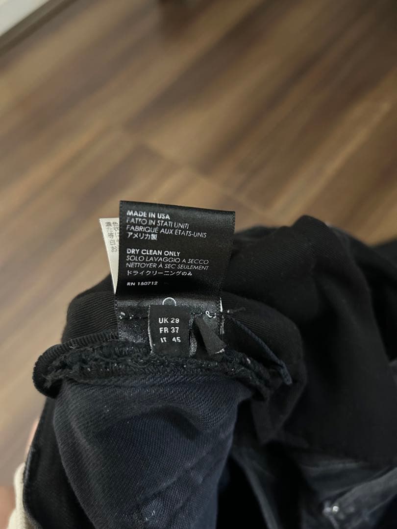 (希少初期モデル)AMIRI スキニーデニムパンツ 29 ブラック ダメージ加工