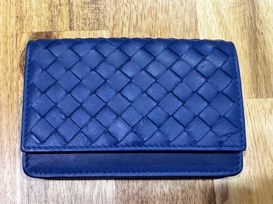 Bottega Veneta ボッテガヴェネタ 名刺入れ 青