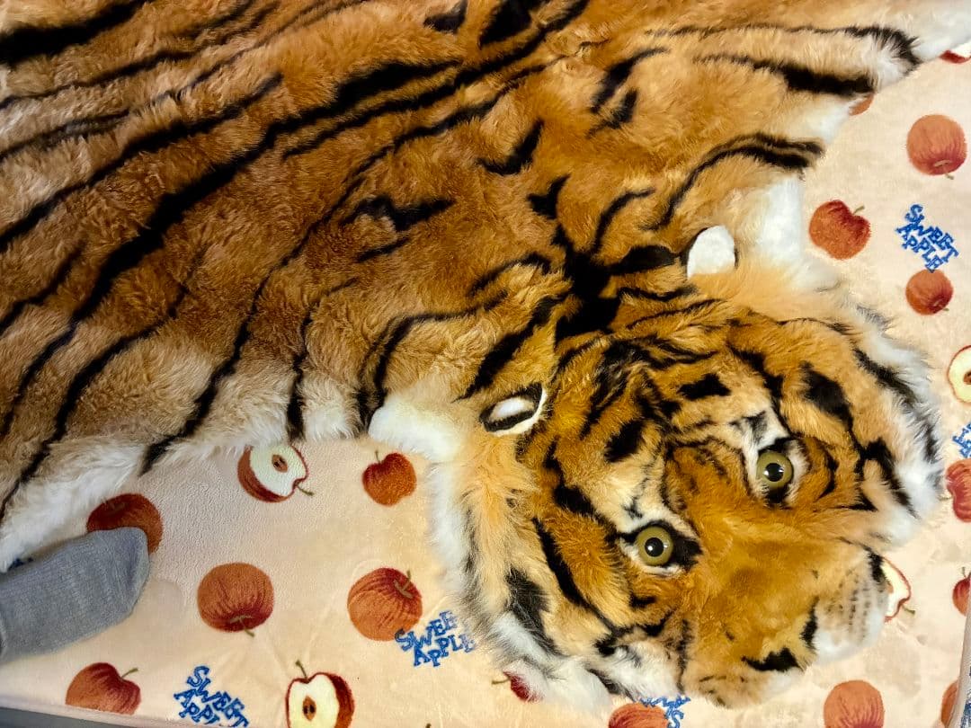 虎　トラ　タイガーマット　フロアマット　敷物　カーペット　絨毯　匿名配送