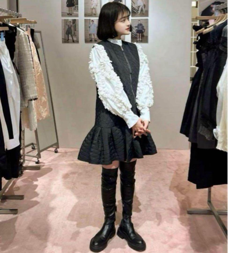 Bibiy. キルティングワンピジッパー