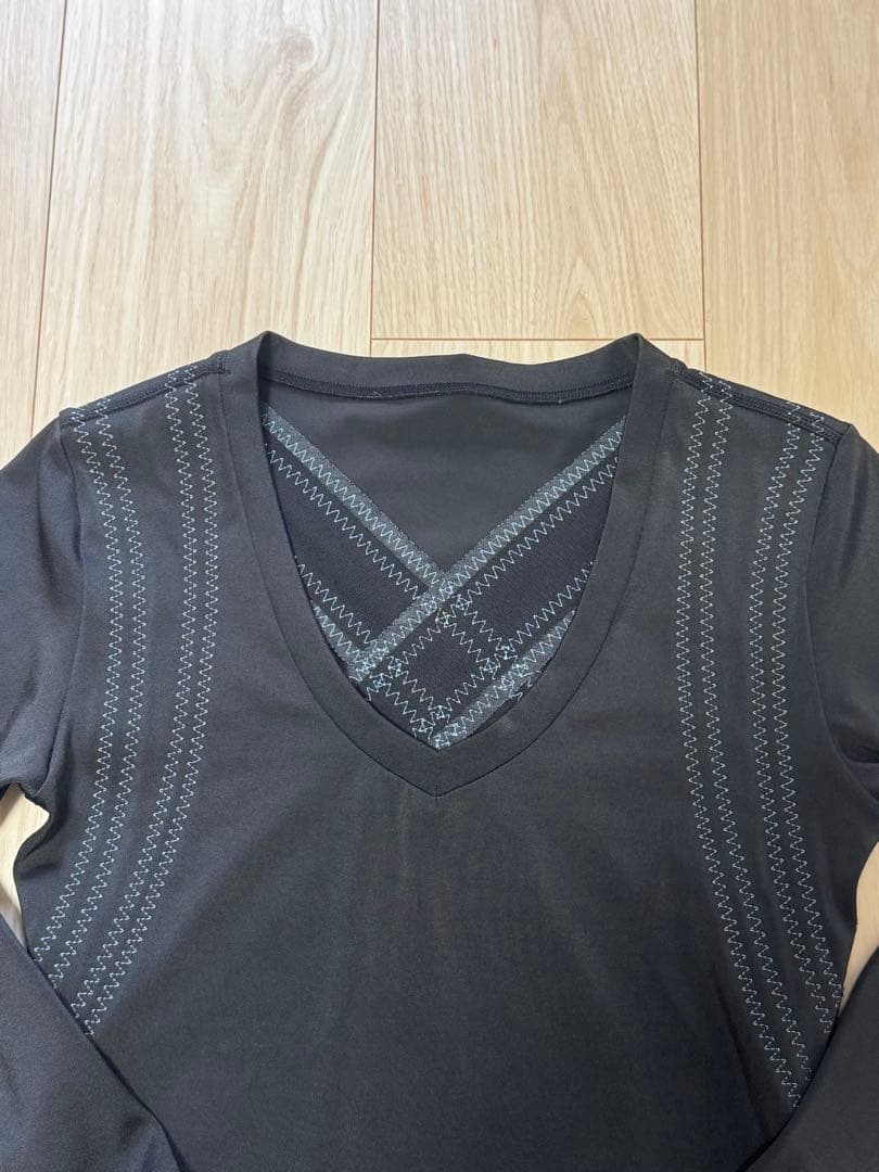 Grant E One's レディースビビパンプ7分袖 ブラック S