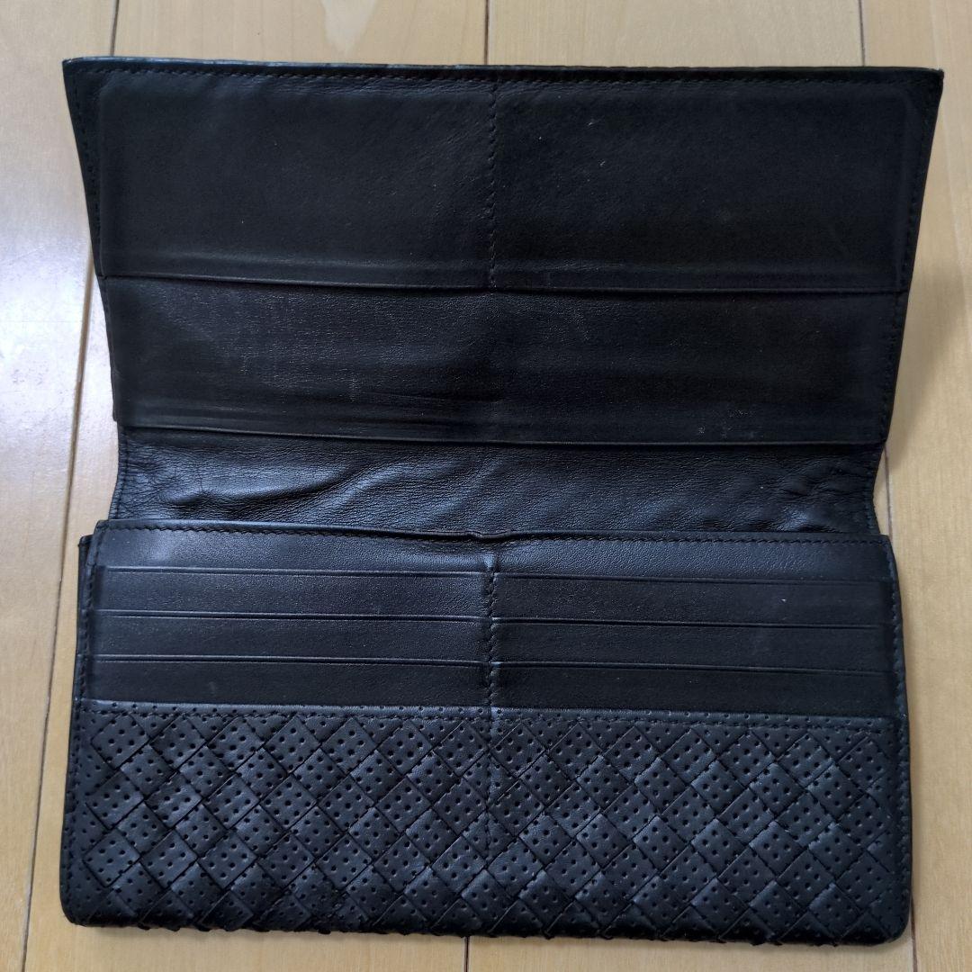 ボッテガヴェネタ イントレチャート 長財布黒