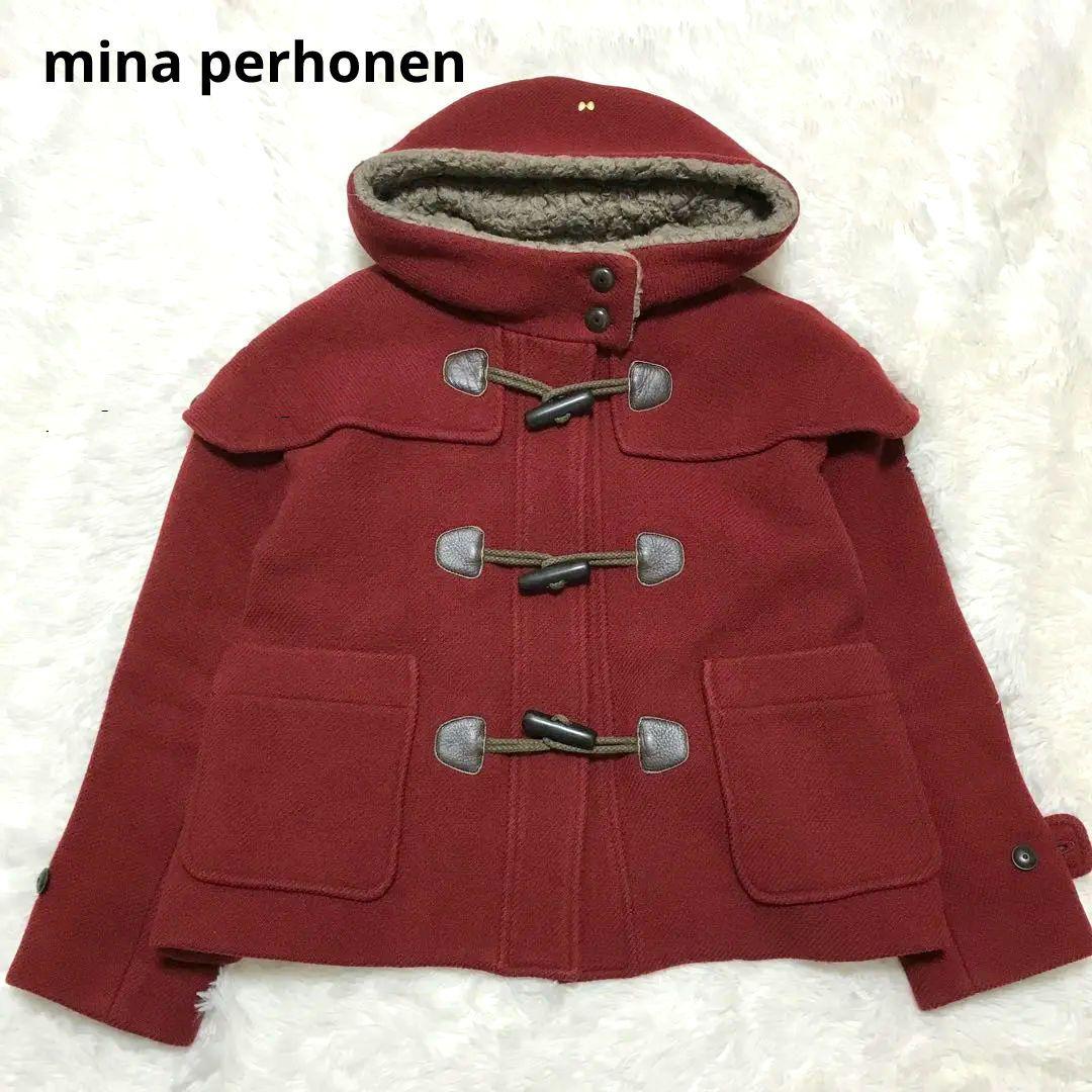 希少✨ミナペルホネン ダッフルコート 高級 ヤクウール 金のチャーム M