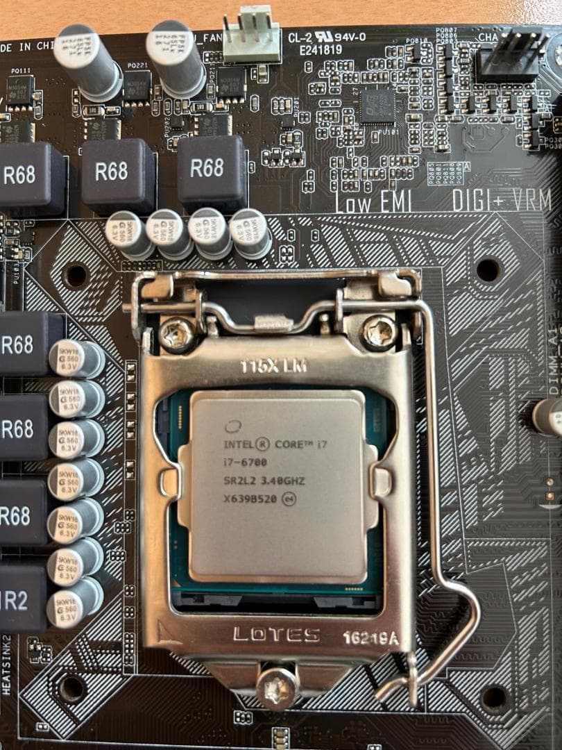 セット品 H170-PRO i7-6700 メモリ8GB×2 CPUクーラー