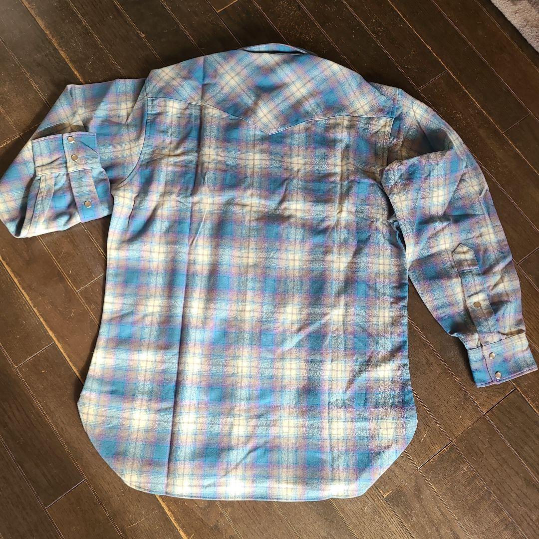 Pendleton オンブレチェック　ウエスタンシャツ L ヴィンテージ