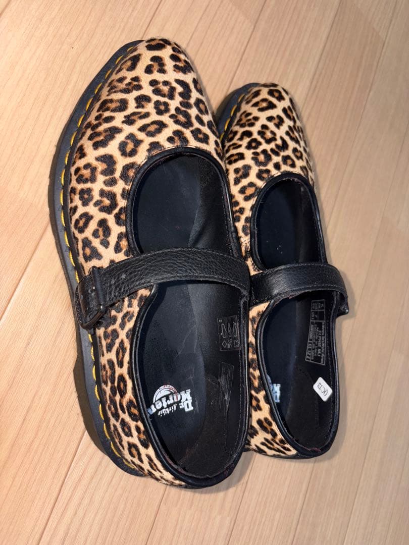 ユナ Dr. Martens ヒョウ柄 メリージェーン 靴