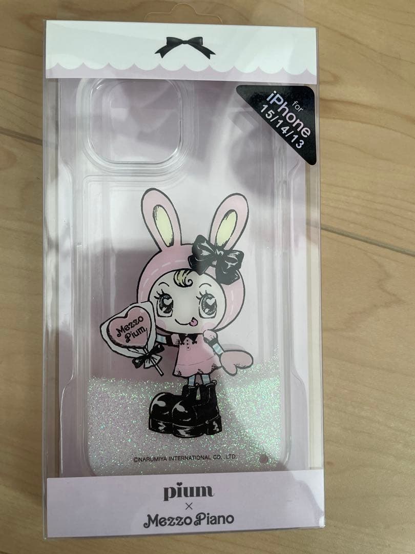 mezzo piano pium べリエちゃん グリッターiPhoneケース