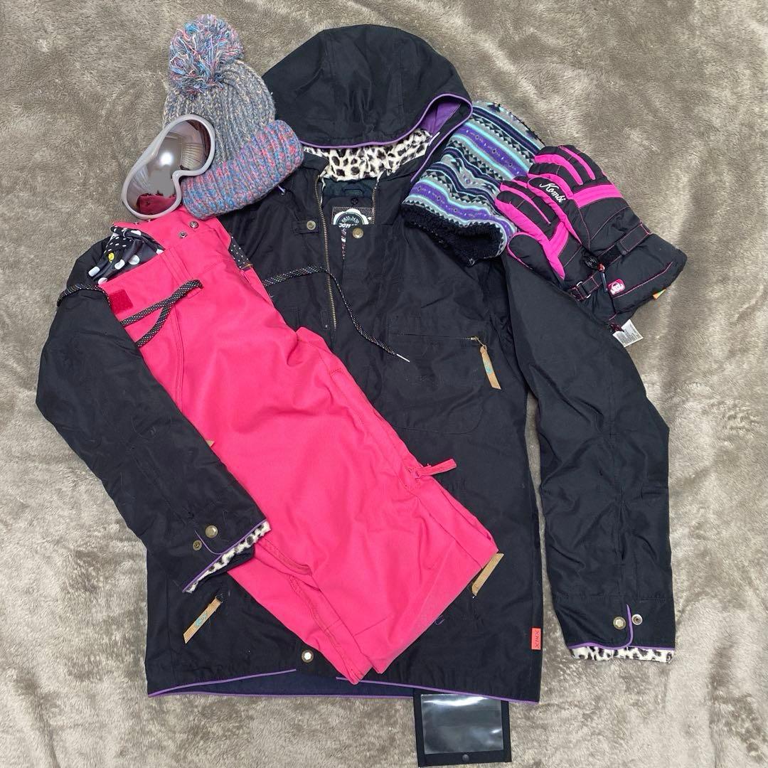 スキーウェア 一式 レディース 上着M ズボンS
