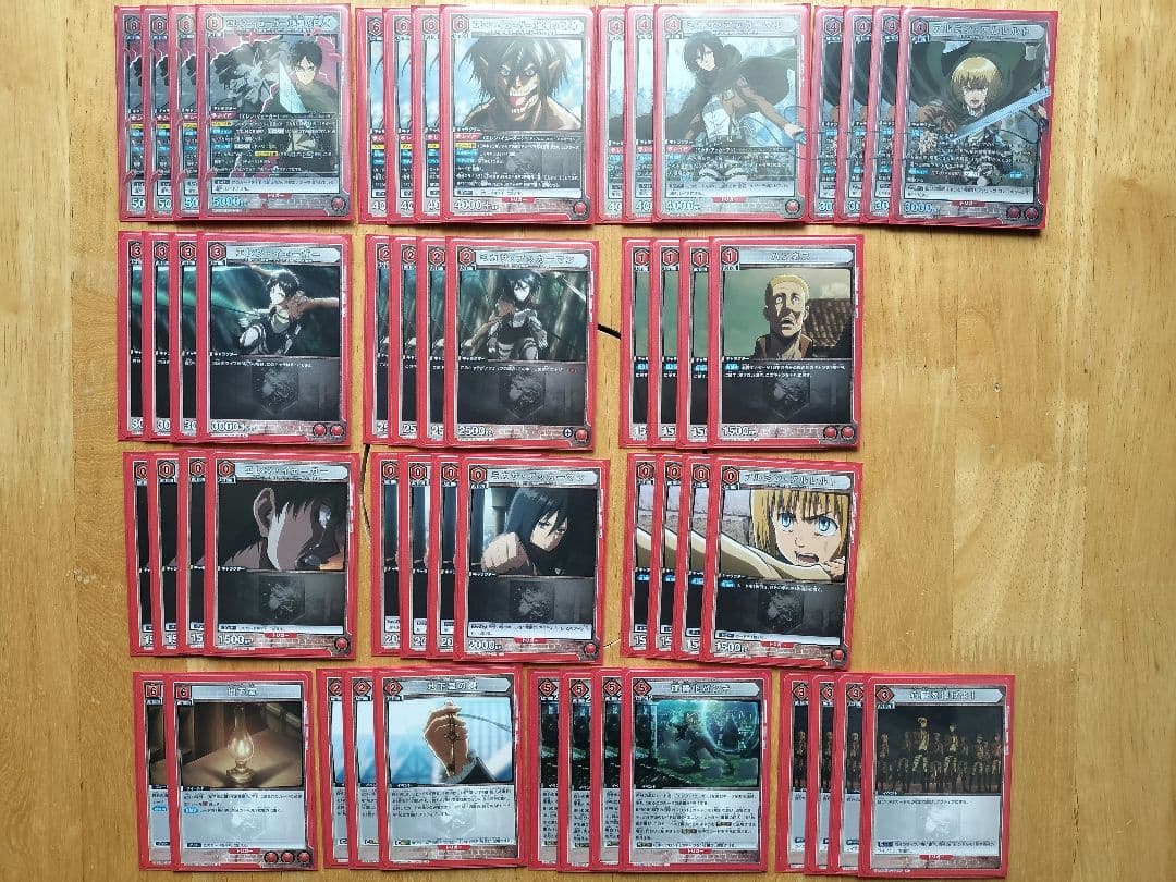 8エレン　赤進撃デッキ　進撃の巨人　ユニオンアリーナ