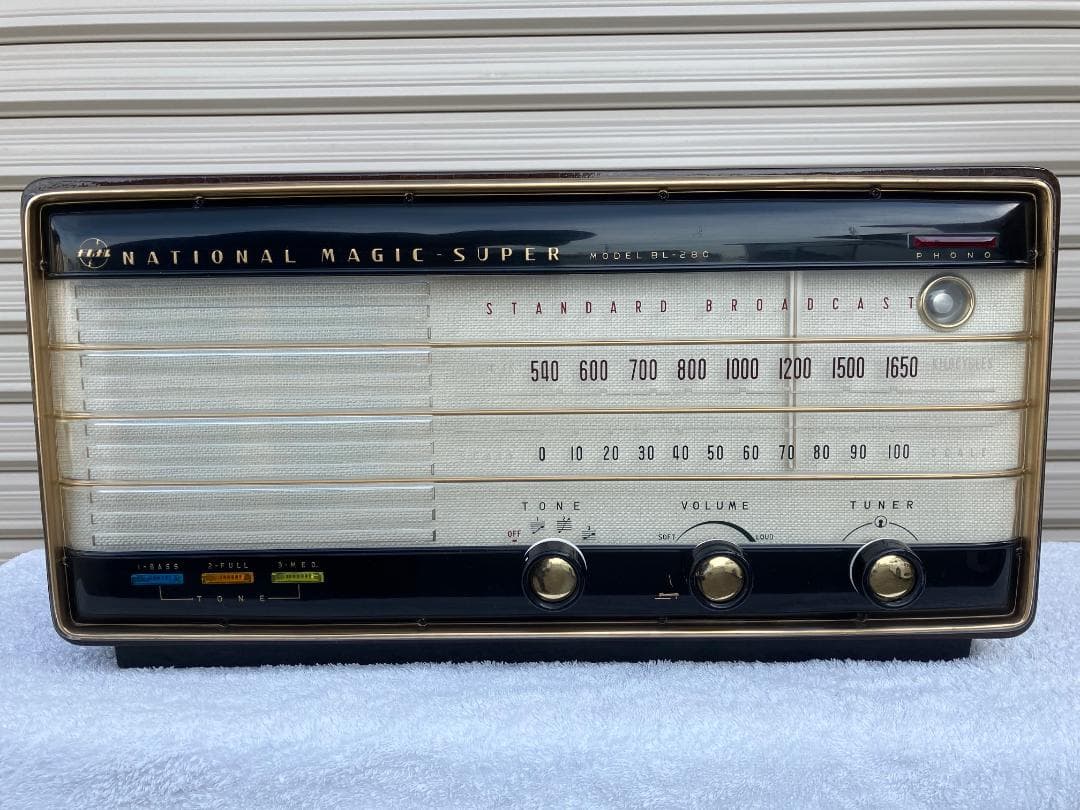 保証1カ月ナショナル真空管ラジオ マジックスーパーBL-280後期型　完全動作品