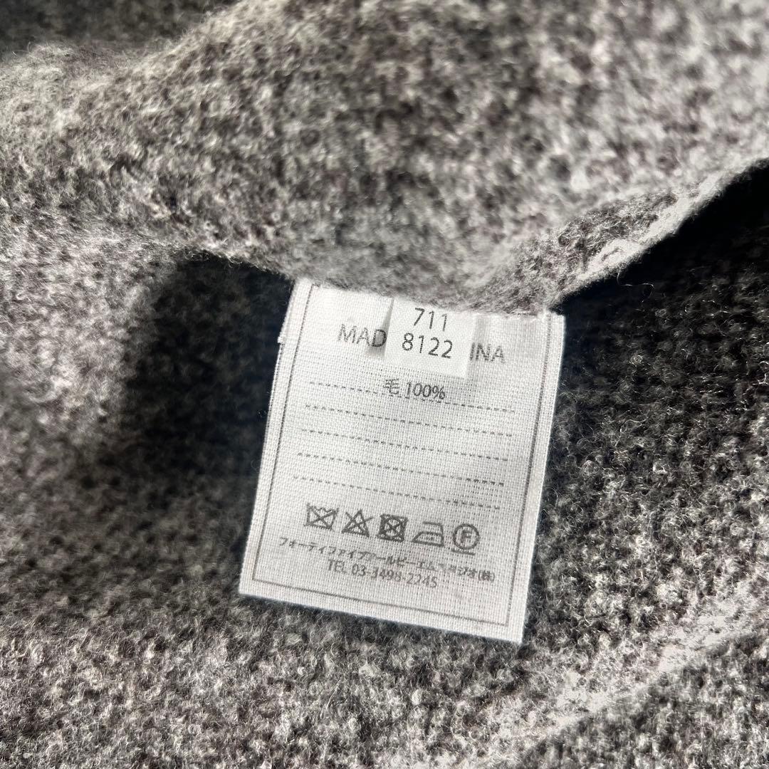 45R フロート ダブル ジャガード の フレア セーター ニット