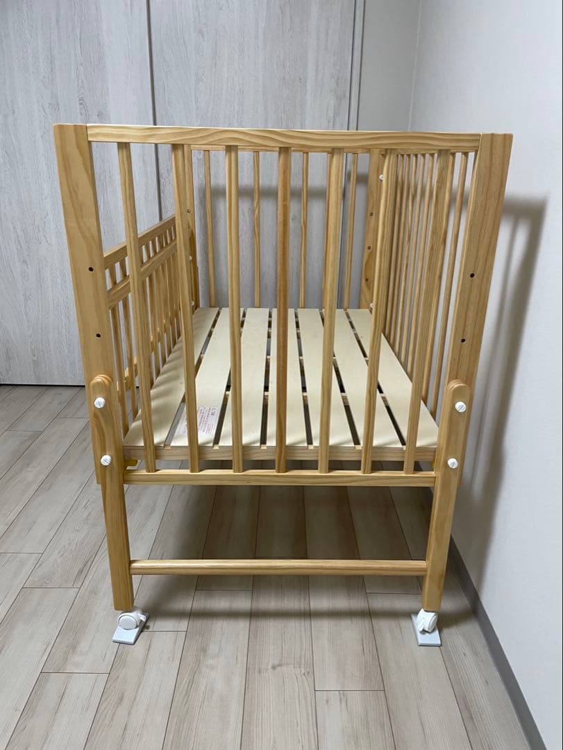 【美品】大和屋 yamatoya ベビーベッド kihon キホン
