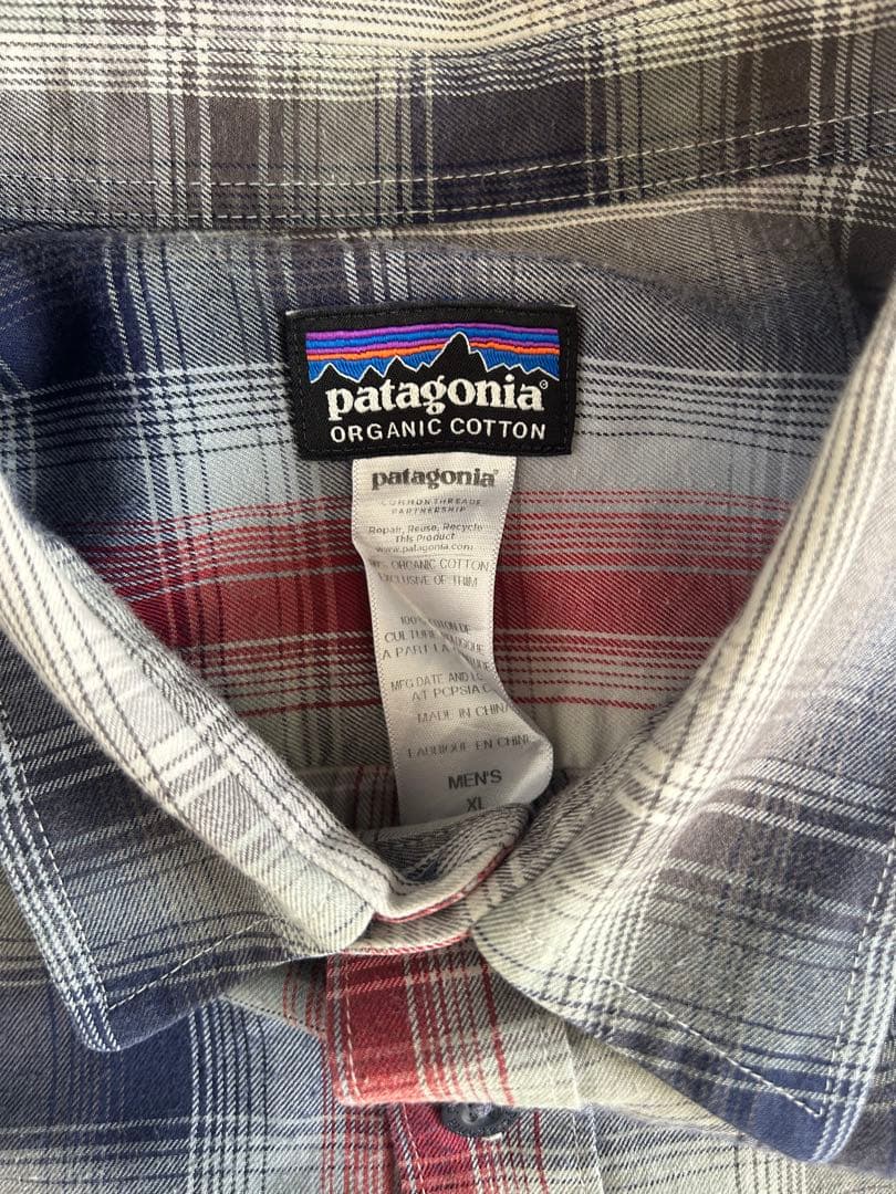 【希少】Patagonia オンブレチェック柄シャツ　XLサイズ