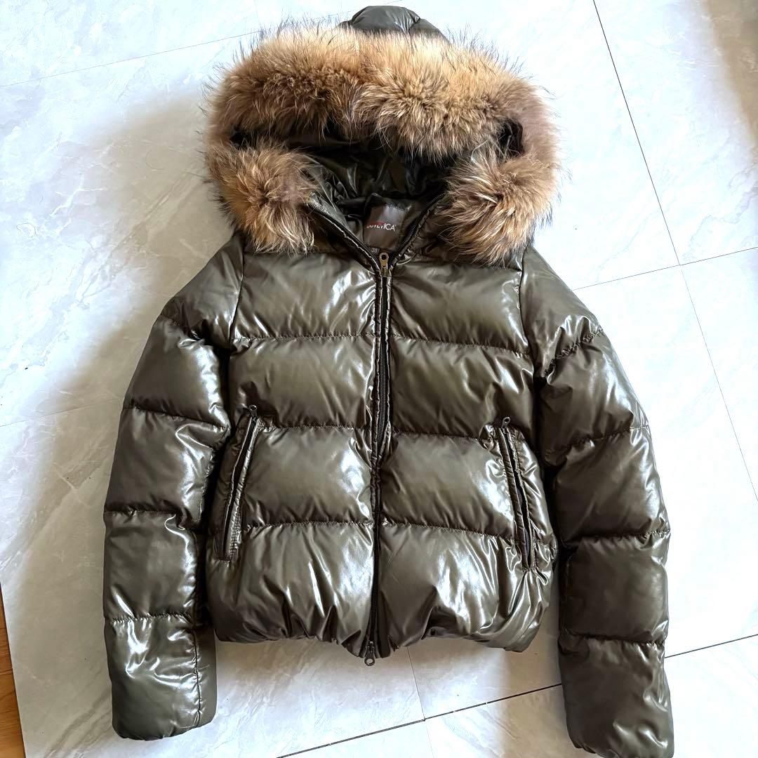 DUVETICA Adhara ダウンジャケット ファー付 38