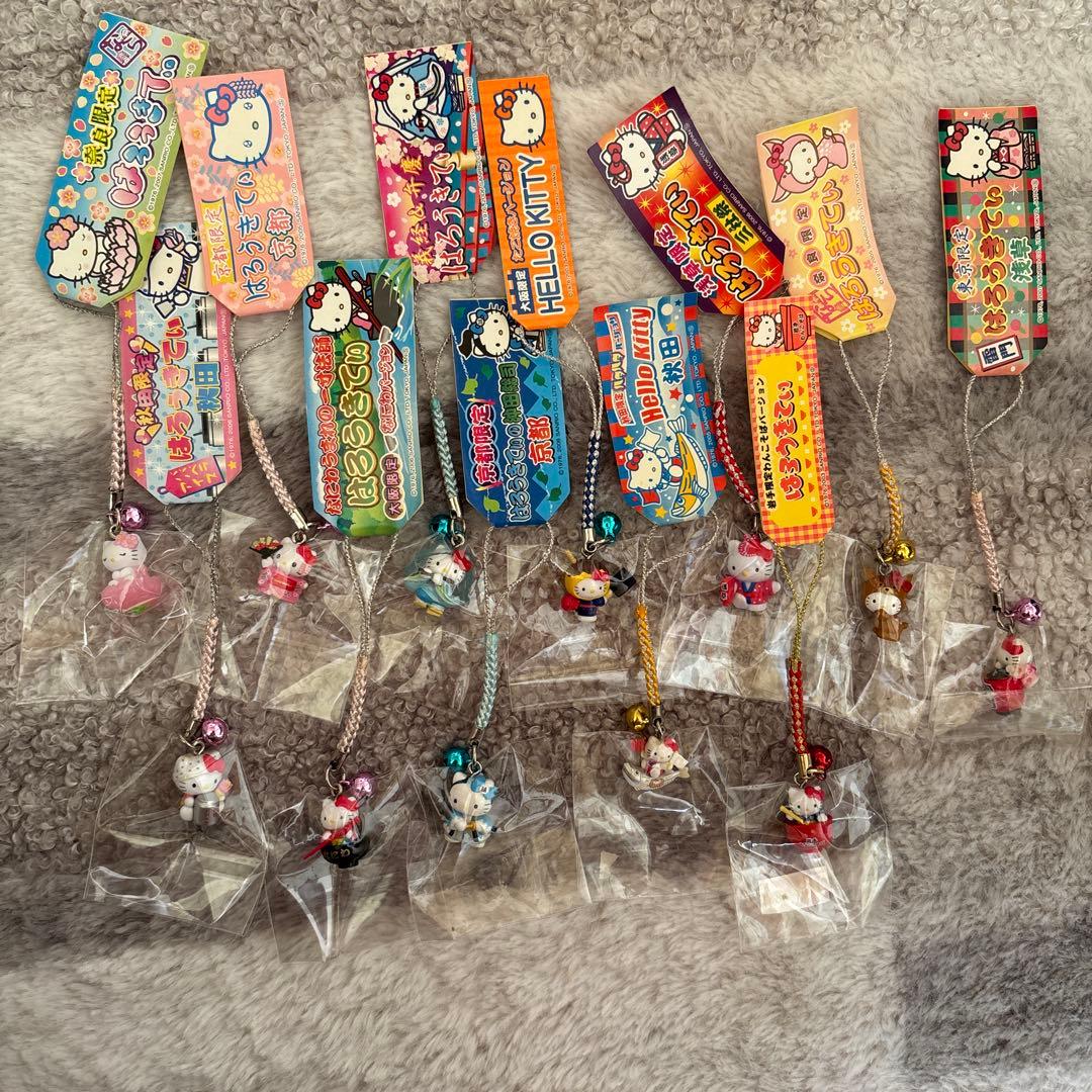 ハローキティ根付けストラップまとめ売り 12個