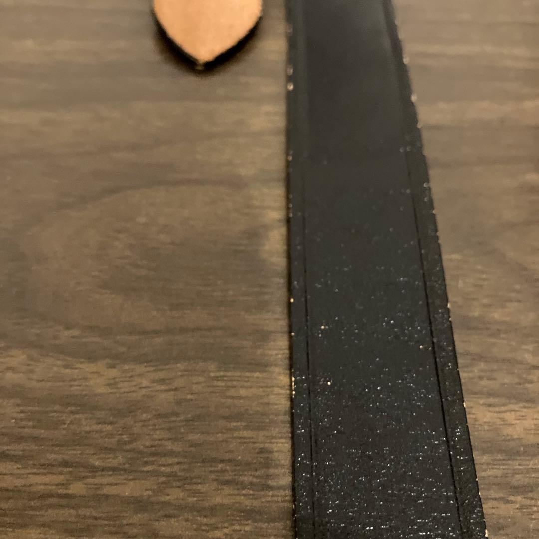 アットラスト ベルト 黒×真鍮 36 (細め)