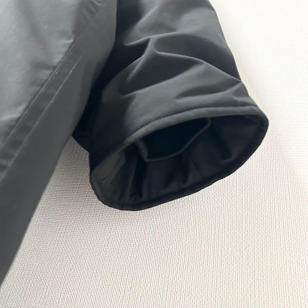 スピックアンドスパン　撥水フーデッドダウンコート　ブラック　38